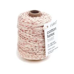 Vivant - Lurex Red/Rose Gold Cotton Cord -54.68 Yards