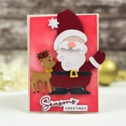 Santa Hugs Etched Dies From The Holiday Hugs Collection By Stampendous -Woodland Scenics Shop 843731AF 003A 4758 9DF7 9E17D4D2D2A8