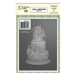 Lisa Horton Crafts - Tiered Cake A6 Embossing Folder (with Die)