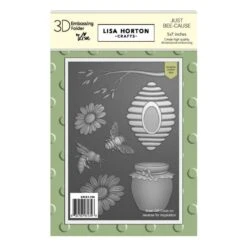 Lisa Horton Crafts - Just Bee-cause Embossing Folder 5" X 7" With Dies