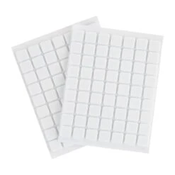 White Foam Adhesive Squares Medium 1/2 IN