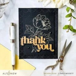 Altenew - Billowing Flower Press Plate -Woodland Scenics Shop ALTTimelessSentiments BillowingFlowerBP1EmilyMidgett