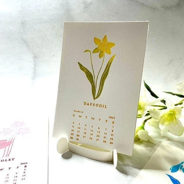 2025 DIY Calendar Press Plates And DIY Easel BetterPress Dies Bundle From The Florals Through The Year Collection 3 2025 DIY Calendar Press Plates And DIY Easel BetterPress Dies Bundle From The Florals Through The Year Collection - Image 3