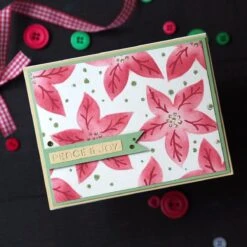 Christmas Florals Die And Stencil Bundle From The Classic Christmas Collection -Woodland Scenics Shop Agnieszka Posluszny Party BD 0775