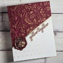 Oak Forest 3D Embossing Folder From The Falling Leaves Collection -Woodland Scenics Shop Alison Heikkila 2024 E3D 111 WS3D 010