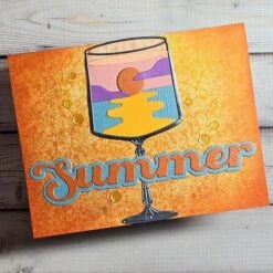 Sunset In A Glass Etched Dies From The Happy Hour Collection -Woodland Scenics Shop Alison Heikkila 2024 S5 628 S5 627