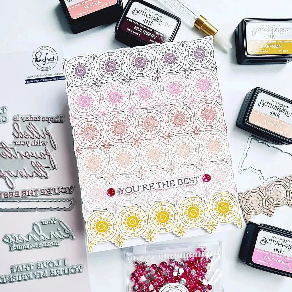 PinkFresh Studio Medallion Border Press Plate 2 PinkFresh Studio Medallion Border Press Plate - Image 2