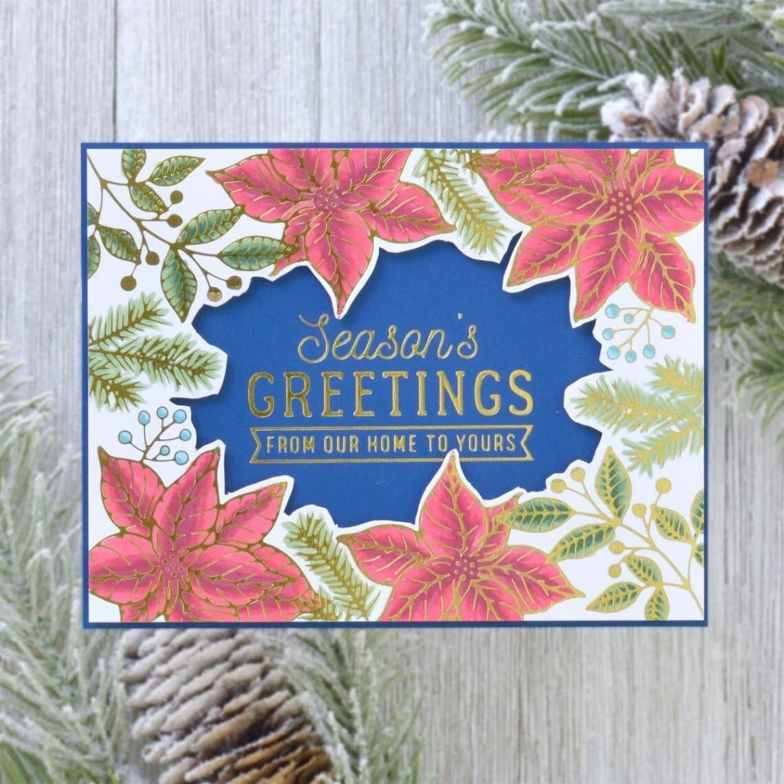Essential Christmas Greetings Glimmer Hot Foil Plate From The Christmas Traditions Collection 2 Essential Christmas Greetings Glimmer Hot Foil Plate From The Christmas Traditions Collection - Image 2