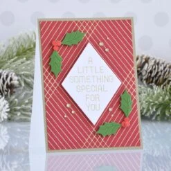 Crossed Lines Cardfront Glimmer Hot Foil Plates From The Glimmer Greetings Collection -Woodland Scenics Shop Annie Williams 2022 Glimmer Greetings Collection 8