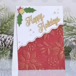 Scenic Poinsettias 3D Embossing Folder -Woodland Scenics Shop Annie Williams 2022 Holiday 3D Folders Collection 2 80b65035 87e0 446b 8267 b8bc764eeec7