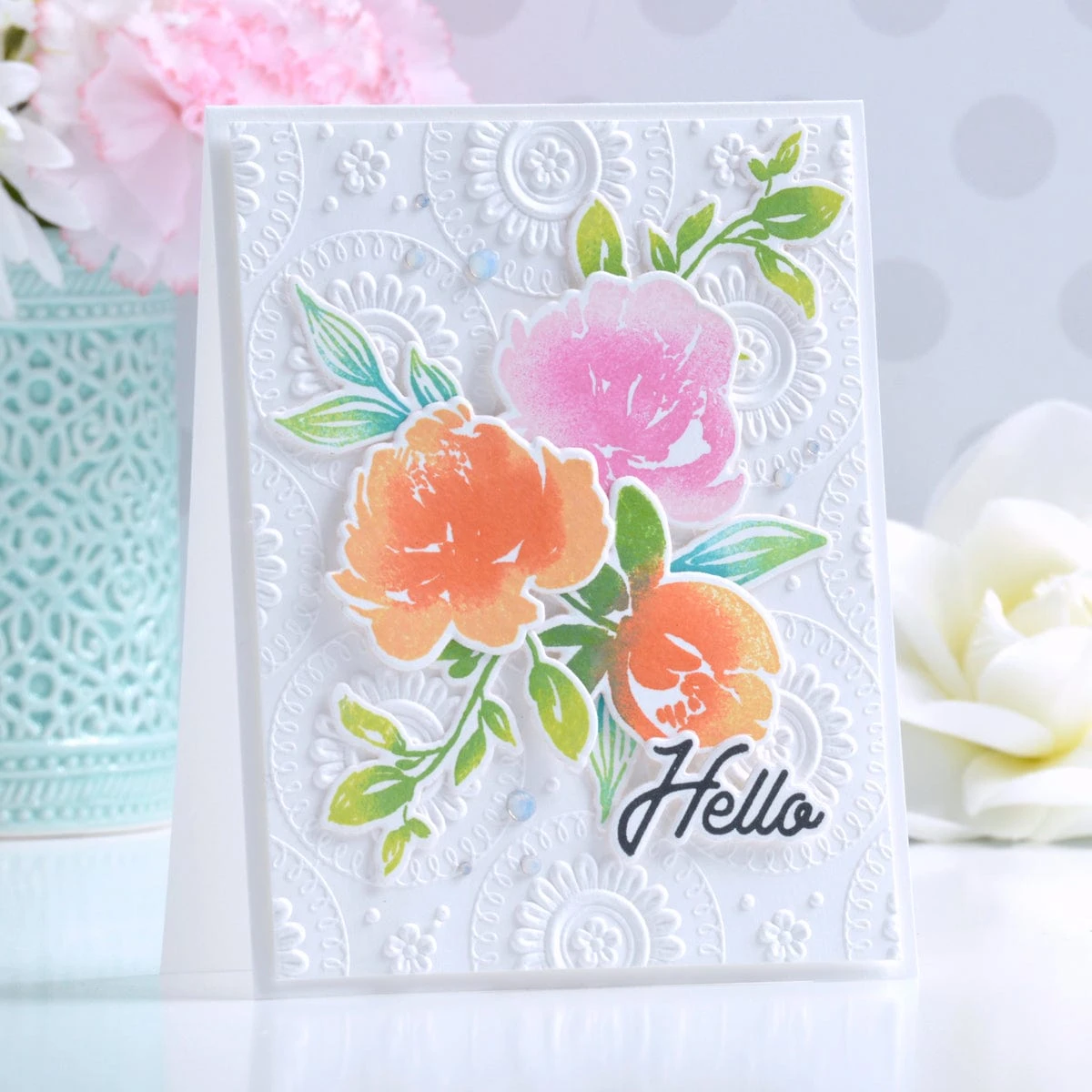 Watercolor Flower Clear Stamp And Die Setby Simon Hurley 2 Watercolor Flower Clear Stamp And Die Setby Simon Hurley - Image 2