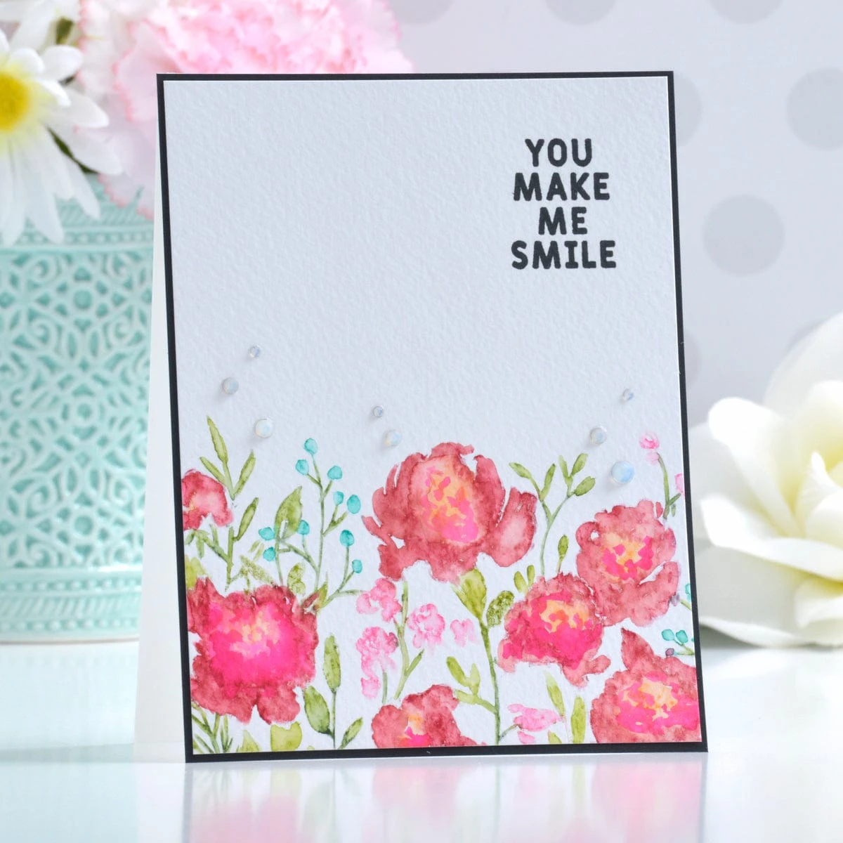 Watercolor Flower Clear Stamp And Die Setby Simon Hurley 3 Watercolor Flower Clear Stamp And Die Setby Simon Hurley - Image 3