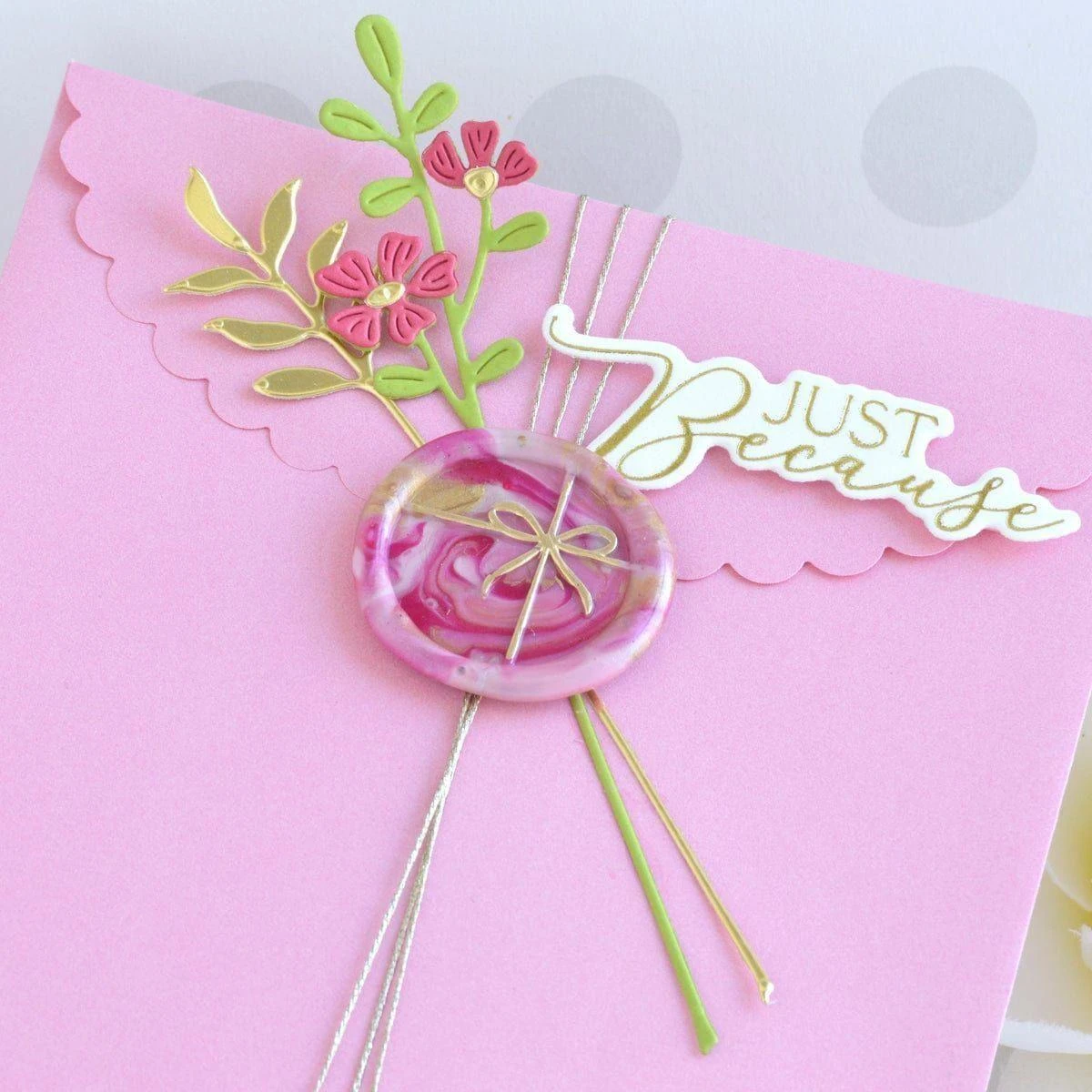 Must-Have Wax Bead Mix Pink From The Sealed By Spellbinders Collection 4 Must-Have Wax Bead Mix Pink From The Sealed By Spellbinders Collection - Image 4