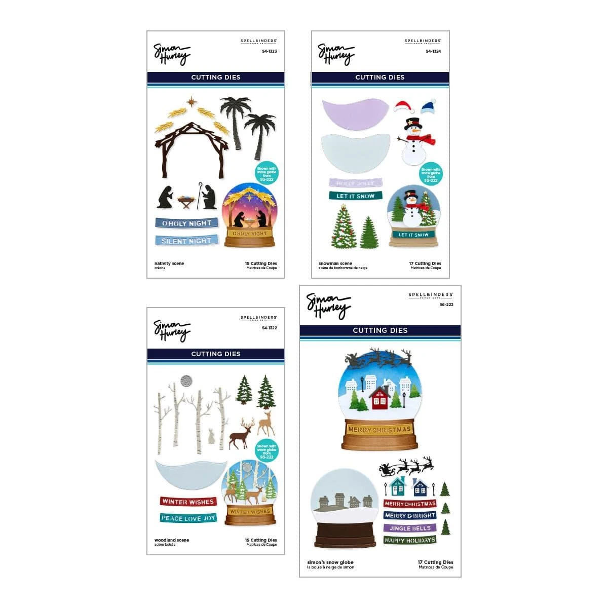 Simon's Snow Globe Dies Bundle By Simon Hurley 1 Simon's Snow Globe Dies Bundle By Simon Hurley