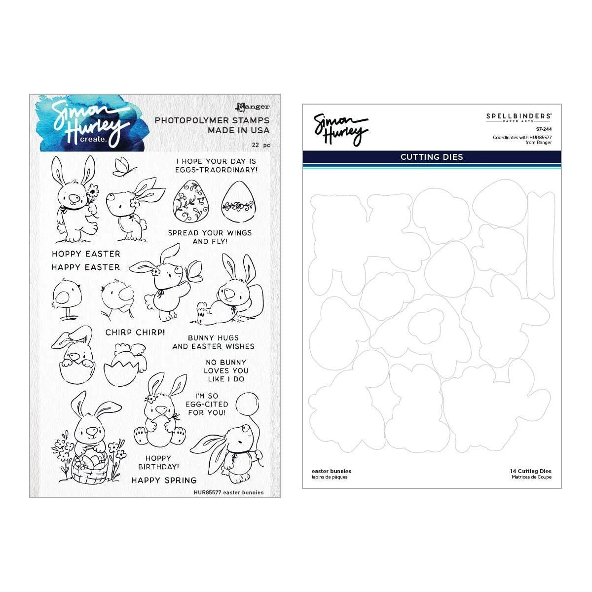 Easter Bunnies Stamp And Die Bundle By Simon Hurley 1 Easter Bunnies Stamp And Die Bundle By Simon Hurley