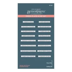 Always And Forever Sentiment Strips Press Plate & Die Set From The BetterPress Collection -Woodland Scenics Shop BP 025 Betterpress Always and Forever Sentiment Strips Pac