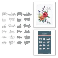 A Little Message Sentiments Press Plate & Die Set From The BetterPress Collection