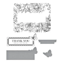 Butterfly Garden Press Plate & Die Set From The BetterPress Collection -Woodland Scenics Shop BP 027 Betterpress Butterfly Garden Color