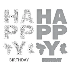 Spellbinders Exclusive - Floral Happy Press Plate -Woodland Scenics Shop BP 032 Floral Happy Color