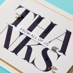 Big Thanks Press Plate From The BetterPress Collection 9 Big Thanks Press Plate From The BetterPress Collection -Woodland Scenics Shop BP 034 Betterpress Big Thanks Project 3