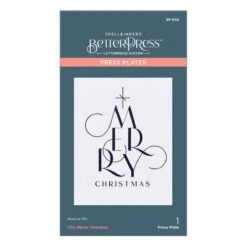 Chic Merry Christmas Press Plate From The BetterPress Christmas Collection 17 Chic Merry Christmas Press Plate From The BetterPress Christmas Collection -Woodland Scenics Shop BP 056 BetterPress Christmas Chic Merry Christmas Pac