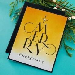 Chic Merry Christmas Press Plate From The BetterPress Christmas Collection 13 Chic Merry Christmas Press Plate From The BetterPress Christmas Collection -Woodland Scenics Shop BP 056A