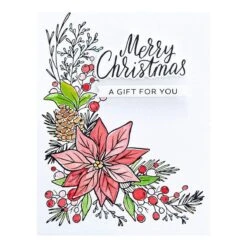 Poinsettia Corner Press Plate & Die Set From The More BetterPress Christmas Collection 14 Poinsettia Corner Press Plate & Die Set From The More BetterPress Christmas Collection -Woodland Scenics Shop BP 065 More BetterPress Christmas Poinsettia Corner Project