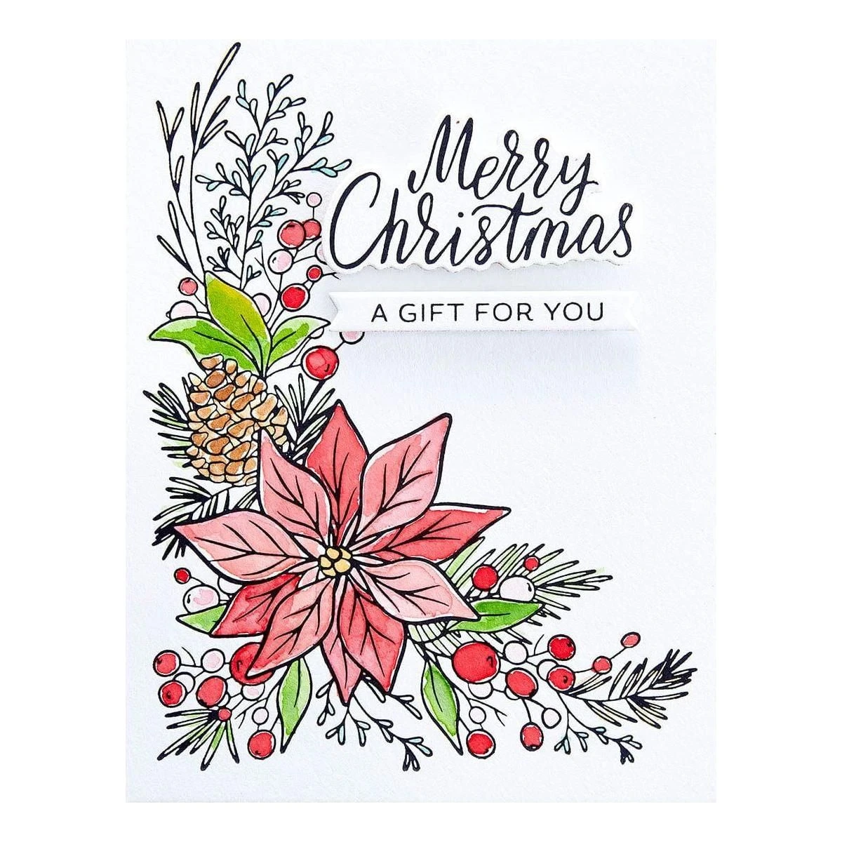 Poinsettia Corner Press Plate & Die Set From The More BetterPress Christmas Collection 7 Poinsettia Corner Press Plate & Die Set From The More BetterPress Christmas Collection - Image 7