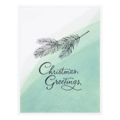 Evergreen Branches Press Plate From The BetterPress Christmas Collection -Woodland Scenics Shop BP 067 BetterPress Christmas Evergreen Branches Project