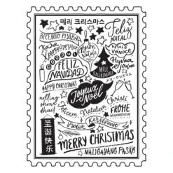 Merry Christmas World Press Plate From The BetterPress Christmas Collection -Woodland Scenics Shop BP 070 BetterPress Christmas Merry Christmas World Color