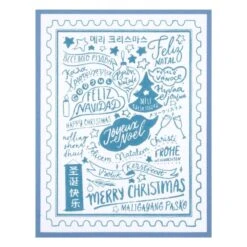 Merry Christmas World Press Plate From The BetterPress Christmas Collection -Woodland Scenics Shop BP 070 BetterPress Christmas Merry Christmas World Project