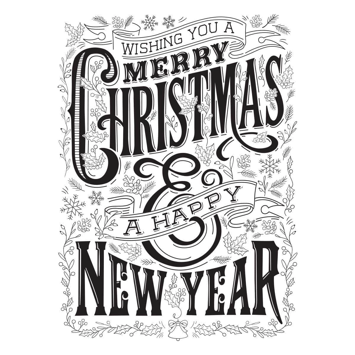 Merry Christmas & Happy New Year Press Plate From The BetterPress Christmas Collection 6 Merry Christmas & Happy New Year Press Plate From The BetterPress Christmas Collection - Image 6