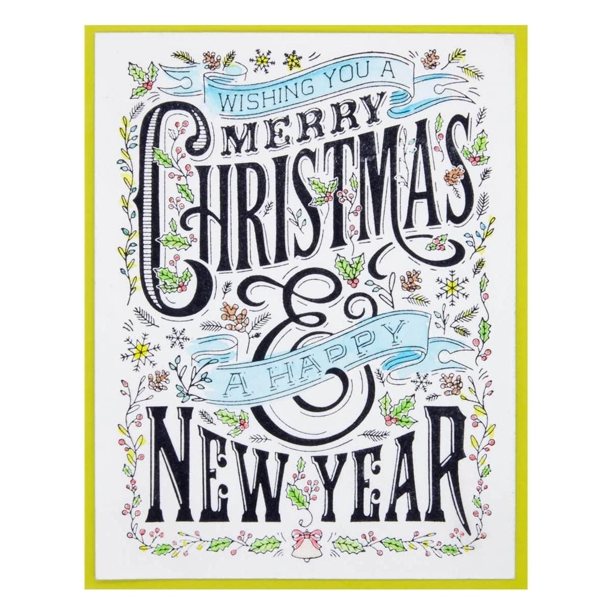 Merry Christmas & Happy New Year Press Plate From The BetterPress Christmas Collection 5 Merry Christmas & Happy New Year Press Plate From The BetterPress Christmas Collection - Image 5