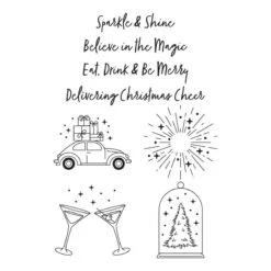 Christmas Icons Press Plate From The BetterPress Christmas Collection -Woodland Scenics Shop BP 074 BetterPress Christmas Christmas Icons Color