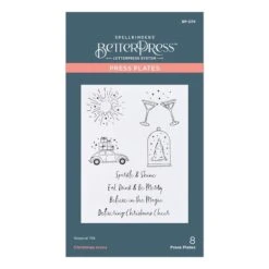 Christmas Icons Press Plate From The BetterPress Christmas Collection -Woodland Scenics Shop BP 074 BetterPress Christmas Christmas Icons Pac