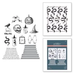 Halloween Icons Press Plate & Die Set From The Betterpress Halloween Collection
