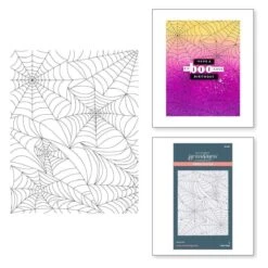 Spider Web Background Press Plate From The Betterpress Halloween Collection