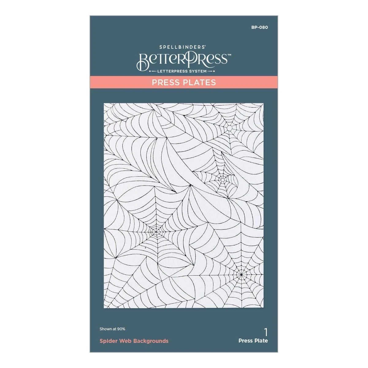 Spider Web Background Press Plate From The Betterpress Halloween Collection 11 Spider Web Background Press Plate From The Betterpress Halloween Collection - Image 11