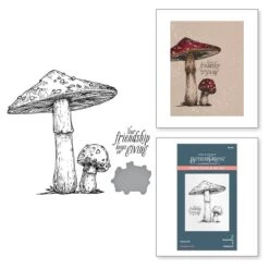 Mushroom Duo Press Plate & Die Set From The BetterPress Autumn Collection