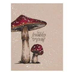 Mushroom Duo Press Plate & Die Set From The BetterPress Autumn Collection -Woodland Scenics Shop BP 081 BetterPress Autumn Mushroom Duo Project
