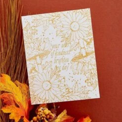 Autumn Floral Corner Press Plate & Die Set From The BetterPress Autumn Collection -Woodland Scenics Shop BP 084 1
