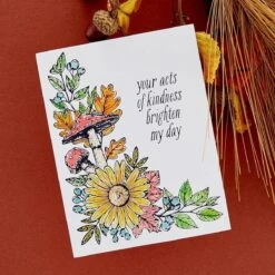 Autumn Floral Corner Press Plate & Die Set From The BetterPress Autumn Collection -Woodland Scenics Shop BP 084 2