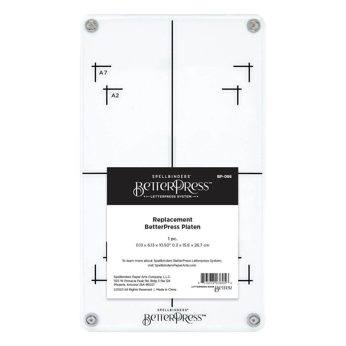 Replacement BetterPress Platen 1 Replacement BetterPress Platen