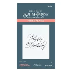 Copperplate Happy Birthday Press Plate From The Copperplate Everyday Sentiments Collection By Paul Antonio 13 Copperplate Happy Birthday Press Plate From The Copperplate Everyday Sentiments Collection By Paul Antonio -Woodland Scenics Shop BP 098 Copperplate Everyday Sentiments Copperplate Happy Birthday Pac