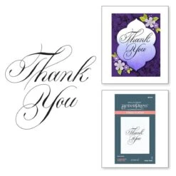 Copperplate Thank You Press Plate From The Copperplate Everyday Sentiments Collection By Paul Antonio