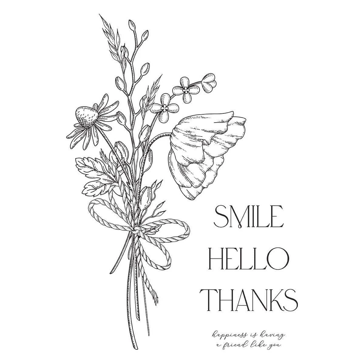 A Friend Like You Bouquet Press Plate From The Pressed Posies Collection 4 A Friend Like You Bouquet Press Plate From The Pressed Posies Collection - Image 4