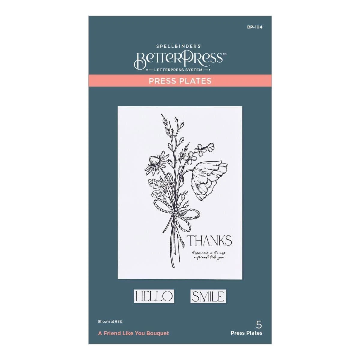 A Friend Like You Bouquet Press Plate From The Pressed Posies Collection 5 A Friend Like You Bouquet Press Plate From The Pressed Posies Collection - Image 5