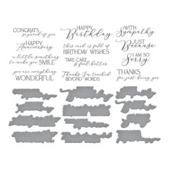 You Are Everything Sentiments Press Plate & Die Set From The Pressed Posies Collection -Woodland Scenics Shop BP 110 Pressed Posies You Are Everything Sentlments Color