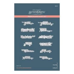 You Are Everything Sentiments Press Plate & Die Set From The Pressed Posies Collection -Woodland Scenics Shop BP 110 Pressed Posies You Are Everything Sentlments Pac