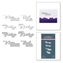 Mother's & Father's Day Sentiments Press Plate From The Mirrored Arch Collection
